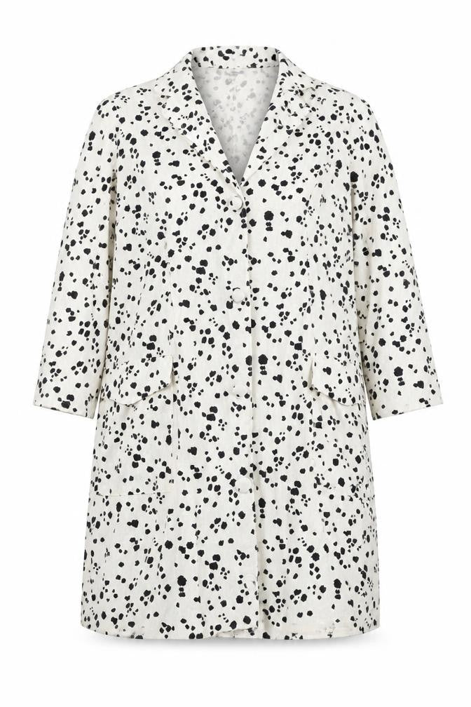 ASOS Womens White Animal Print Jacket Coat Size 12