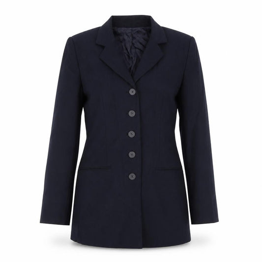 Front view of Modern Classics women’s blue jacket blazer, size UK 10, button