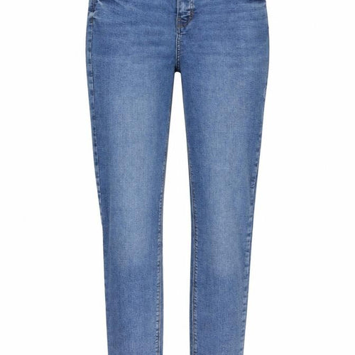 Denim & Co. Womens Blue Cotton Skinny Jeans Size 12 L29 in Regular Button