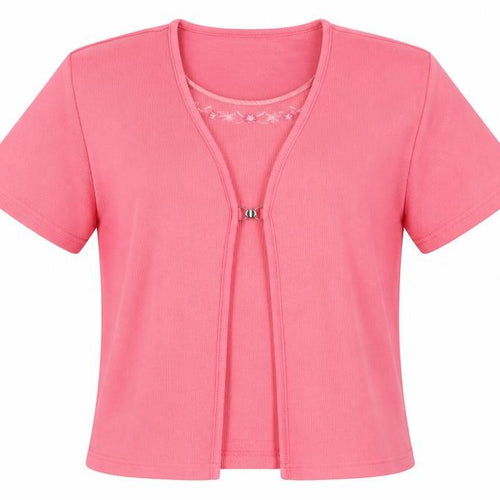 Bonmarché Womens Pink Scoop Neck Viscose Pullover Jumper Size M