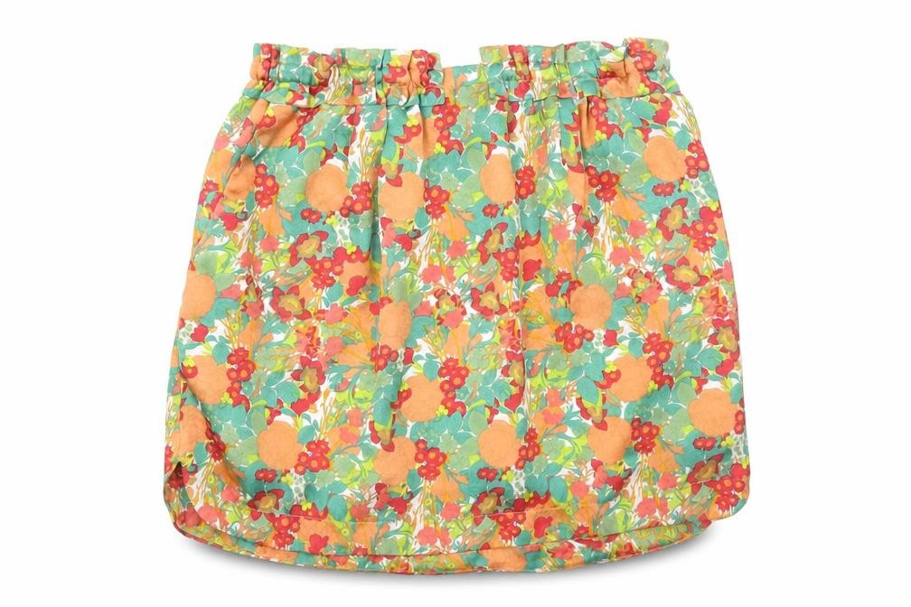 FOREVER 21 Womens Multicoloured Floral Polyester A-Line Skirt Size S