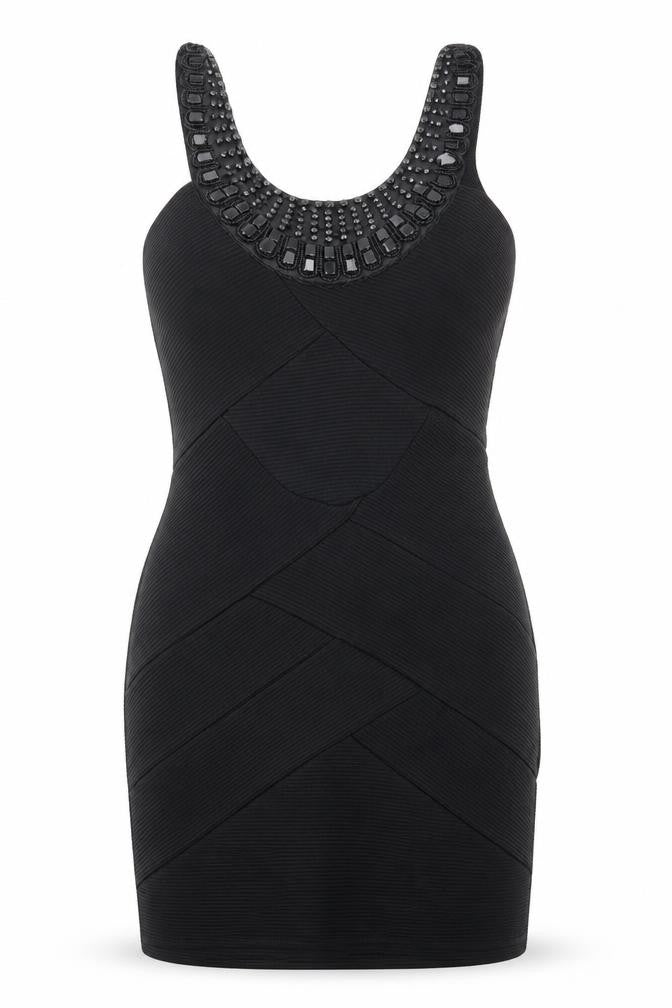 Alwear Womens Black Polyester Bodycon Size 10 Scoop Neck Pullover