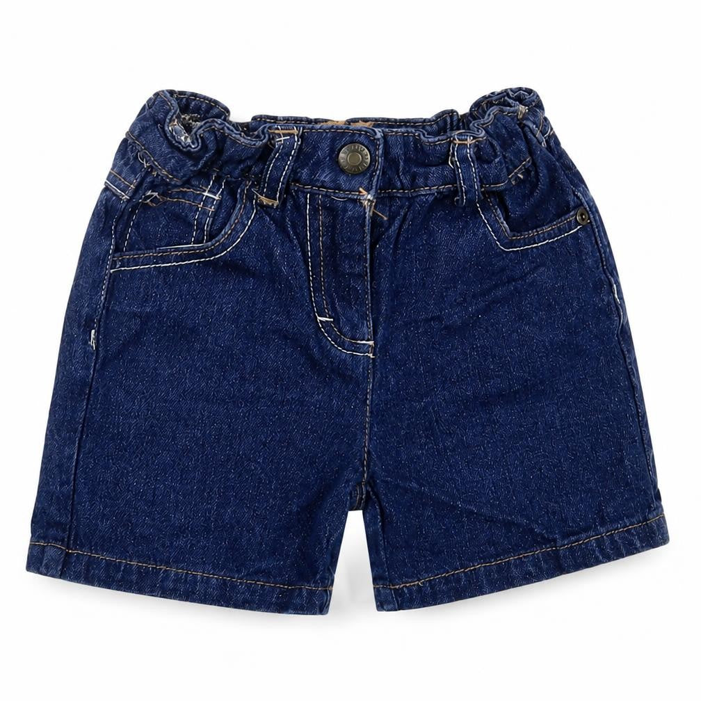 Denim Co. Boys Blue Cotton Chino Shorts Size 6-7 Years Regular Snap