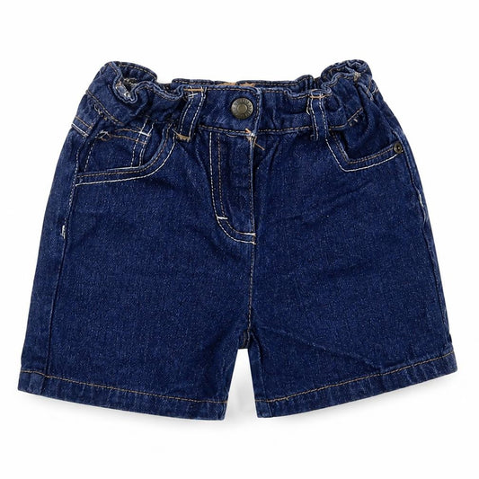 Denim Co. Boys Blue Cotton Chino Shorts Size 6-7 Years Regular Snap