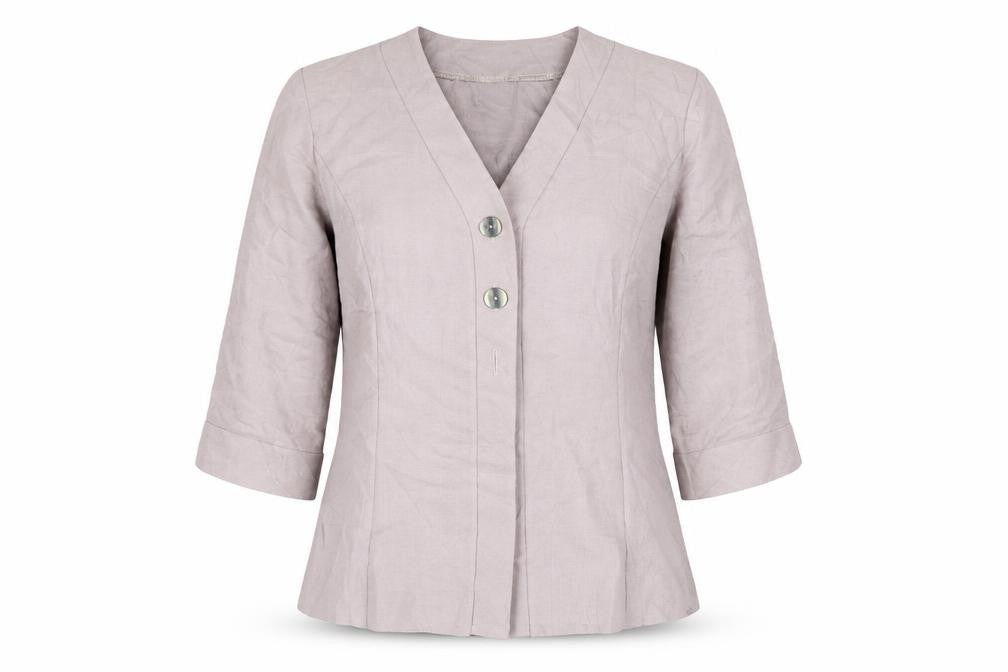 Saloos Collection Womens Beige Jacket Size 12 Button