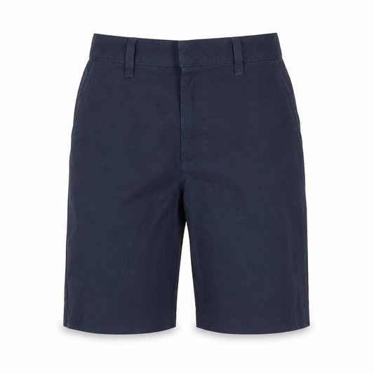 Marks and Spencer Boys Blue Polyester Bermuda Shorts Size 6-7 Years Regular Hook & Loop - School Wear