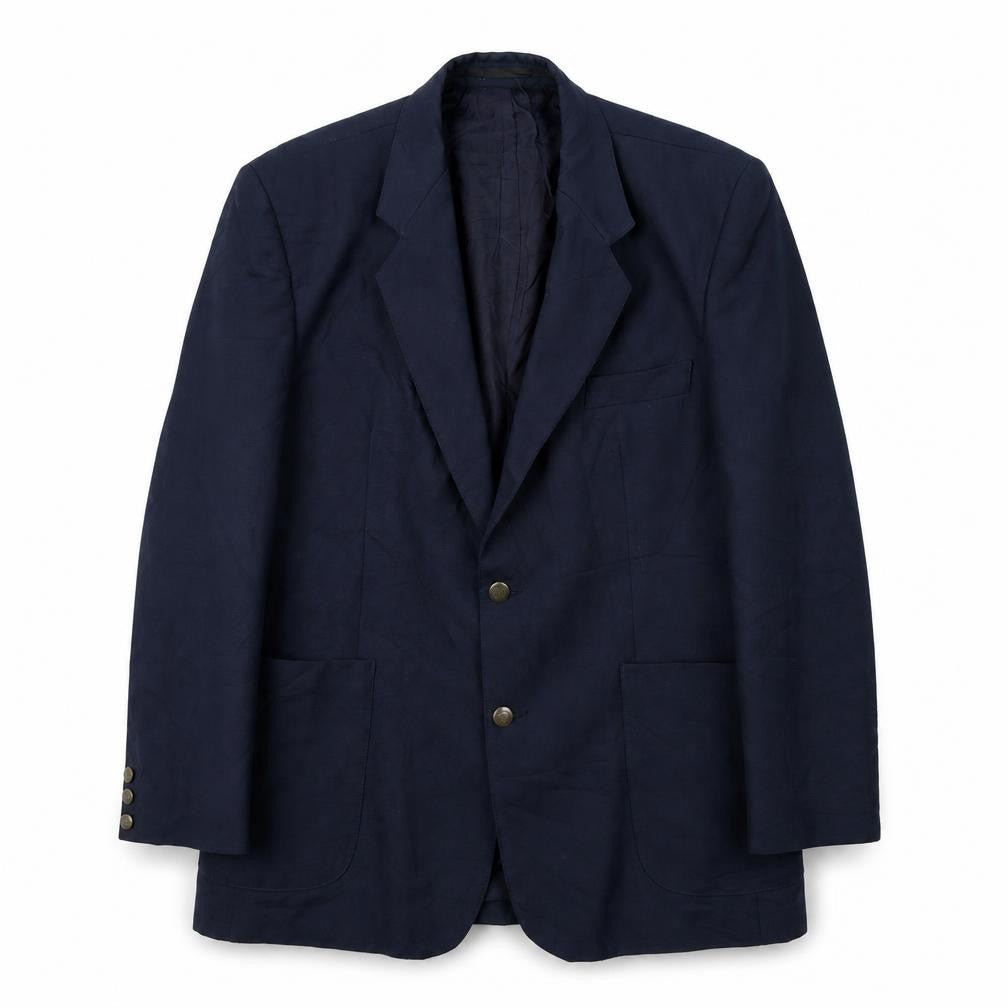 Classics Mens Blue Polyester Jacket Suit Jacket Size 44