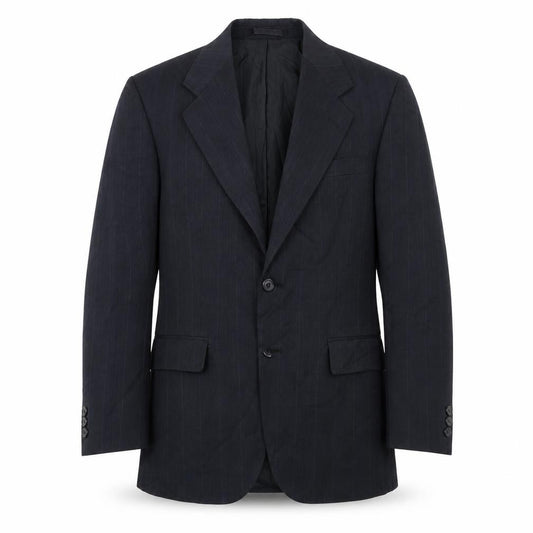 Front view of Burton men’s grey polyester jacket suit jacket, size 36