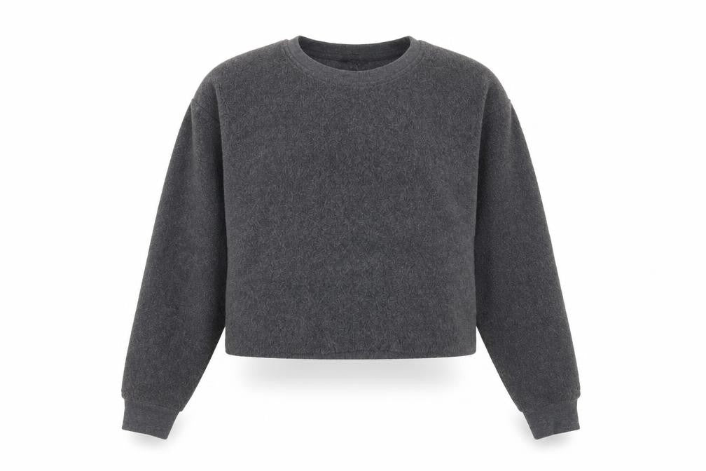 New Look Womens Grey Polyester Pullover Sweatshirt Size 12 Pullover
