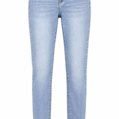 Denim & Co. Womens Blue Cotton Skinny Jeans Size 10 L33 in Regular Button