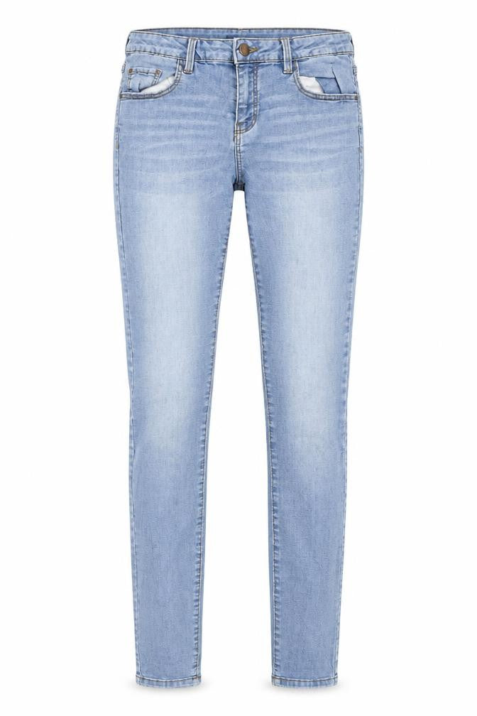 Denim & Co. Womens Blue Cotton Skinny Jeans Size 10 L33 in Regular Button