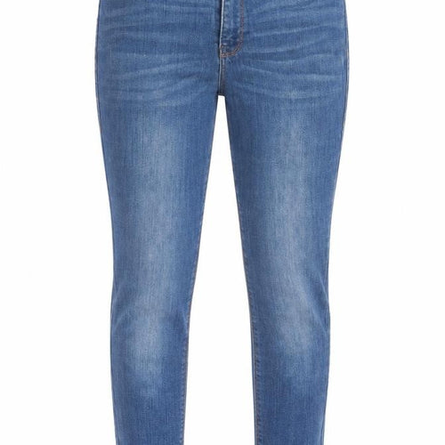 Preworn Womens Blue Cotton Skinny Jeans Size 30 in L26 in Regular Button - Ankle Grazer