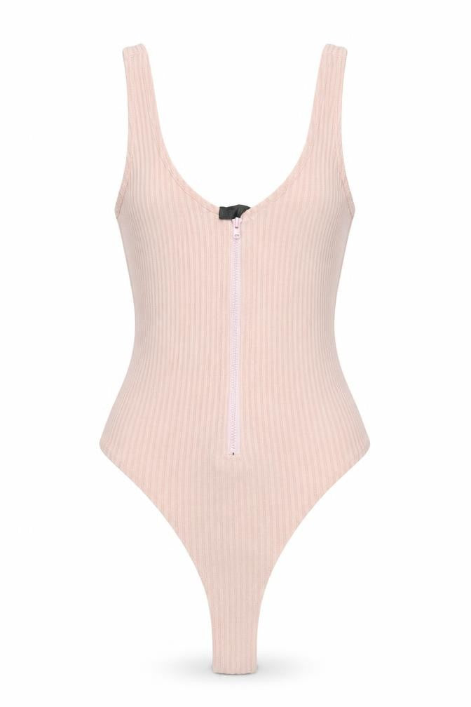 Love & Other Things Womens Pink Polyester Bodysuit One-Piece Size XS Snap