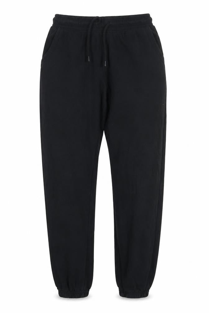 Dunnes Stores Womens Black Cotton Sweatpants Trousers Size S L25 in Regular Drawstring