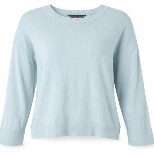 Dorothy Perkins Womens Blue Round Neck Viscose Pullover Jumper Size 12