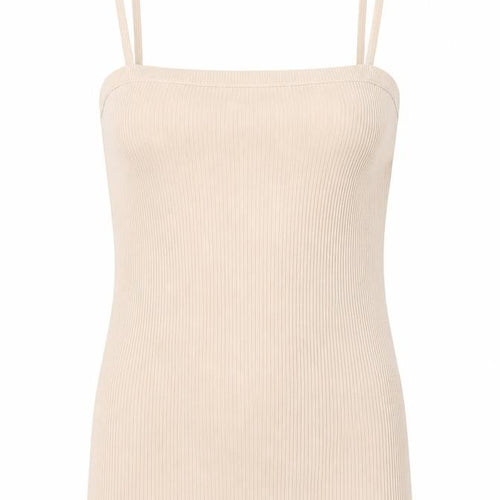 ASOS Womens Brown Acrylic Camisole T-Shirt Size 6 Square Neck