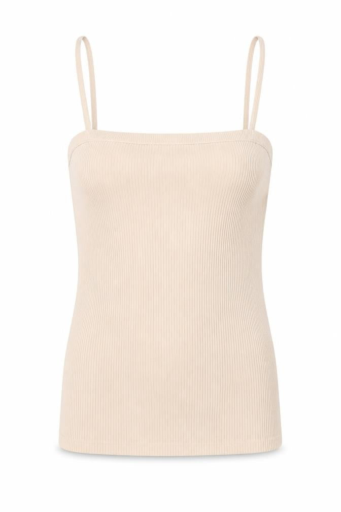 ASOS Womens Brown Acrylic Camisole T-Shirt Size 6 Square Neck