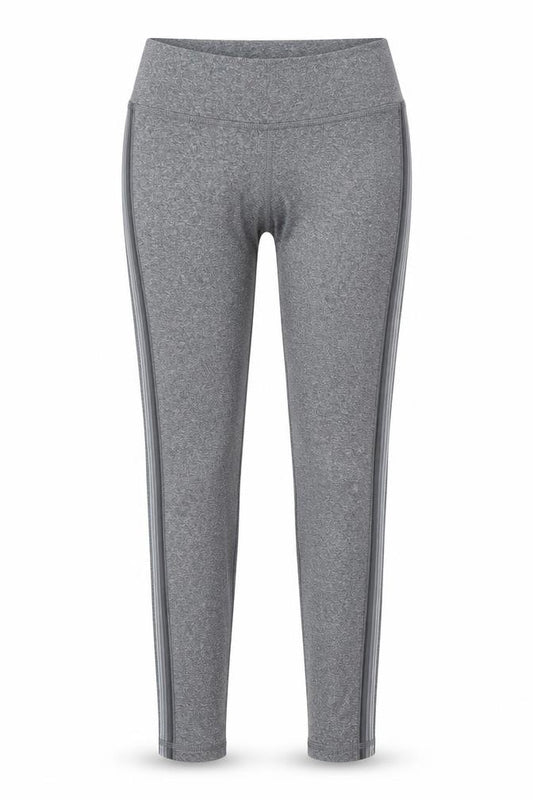 Front view of LIVE LOVE DREAM women’s grey polyester jogger leggings, size S, 26-inch leg regular pullover