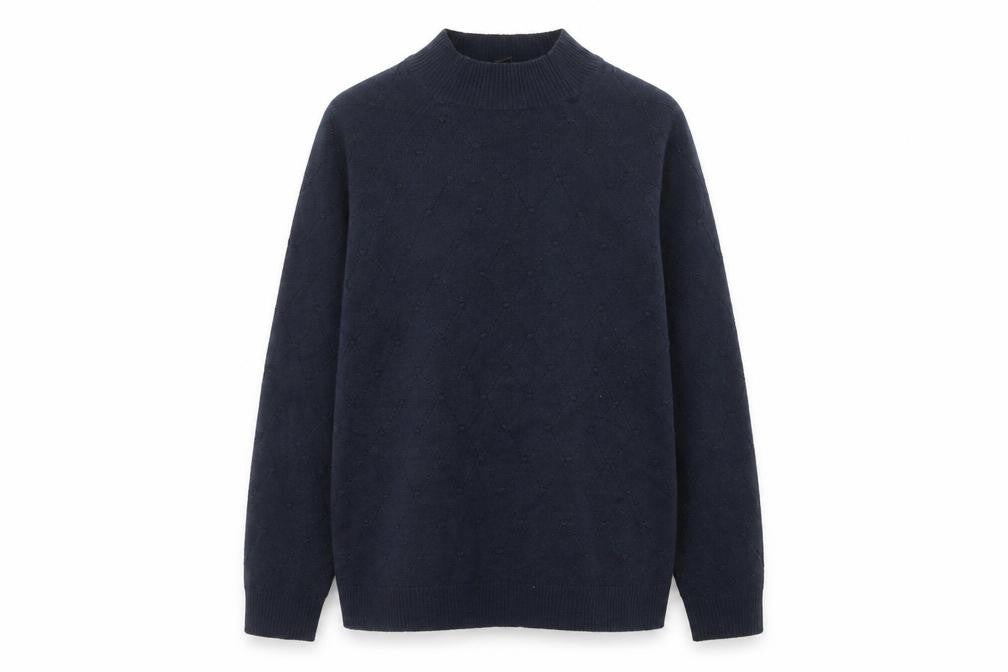 ESMARA Womens Blue Round Neck Polyacrylate Fibre Pullover Jumper Size L