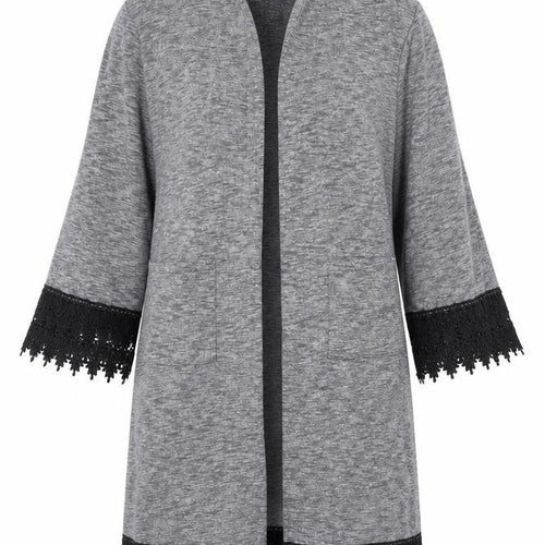 Hearts&Bows Womens Grey V-Neck Polyester Cardigan Jumper Size 10