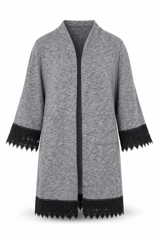 Hearts&Bows Womens Grey V-Neck Polyester Cardigan Jumper Size 10
