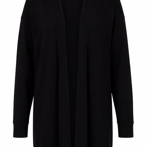 Oasis Womens Black V-Neck Cotton Cardigan Jumper Size S