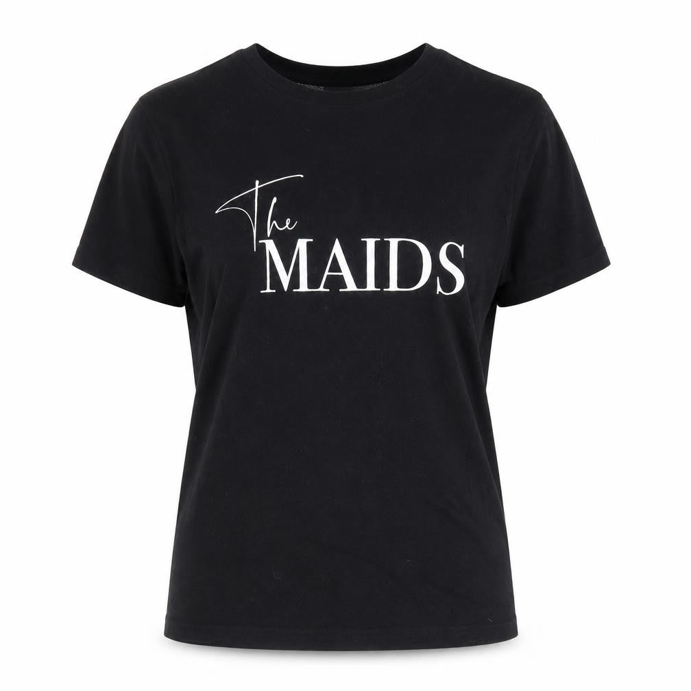 B&C Womens Black 100% Cotton Basic T-Shirt Size S Crew Neck - The Maids