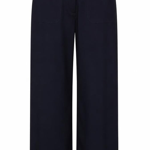 Alessa W Collection Womens Blue Polyester Trousers Size 12 L31 in Regular Zip