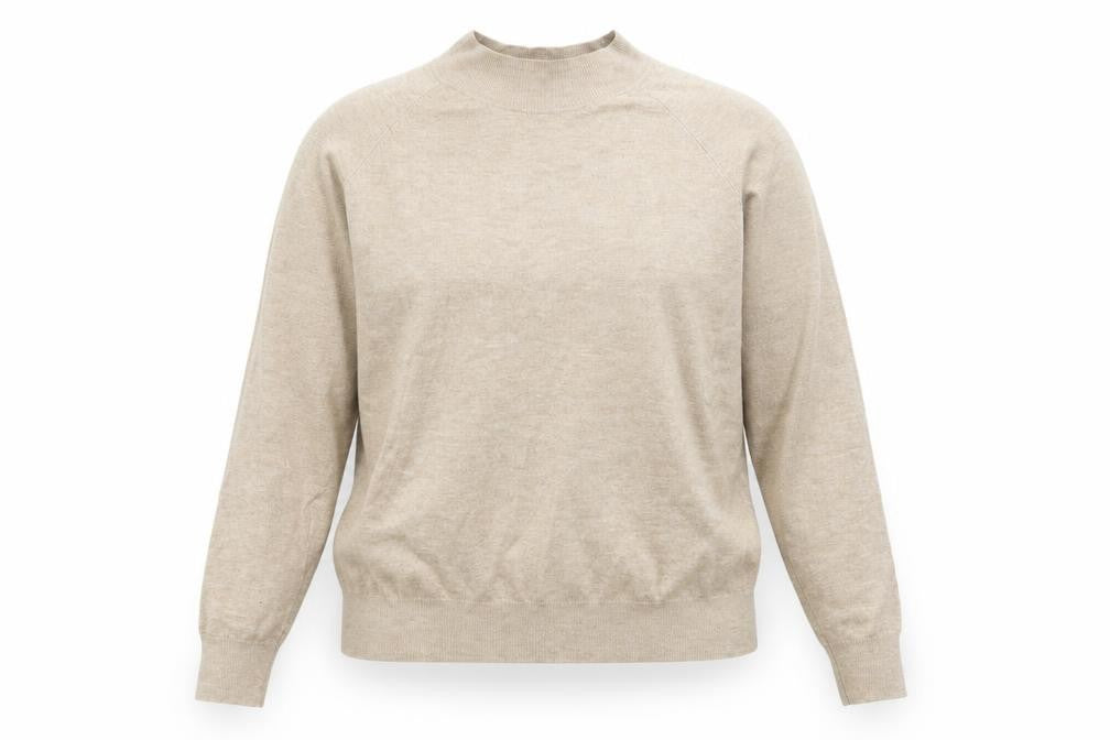Primark Womens Brown High Neck Polyester Pullover Jumper Size L