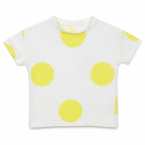 F&F Baby White Polka Dot Cotton Pullover T-Shirt Size 18-24 Months Crew Neck Pullover