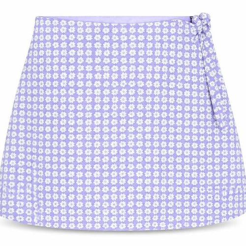 Divided by H&M Womens Purple Floral Polyester A-Line Skirt Size 6 Zip