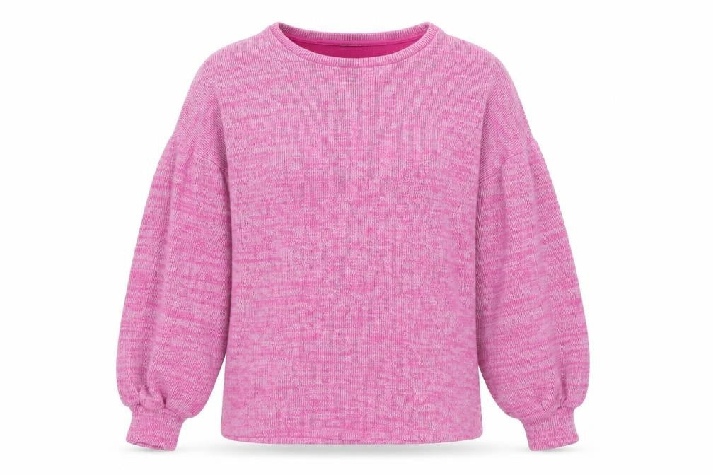 Front view of George women’s pink round neck cotton jumper, size UK 8
