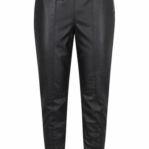 Miss Selfridge Womens Black Polyurethane Jegging Trousers Size 8 L29 in Regular Zip