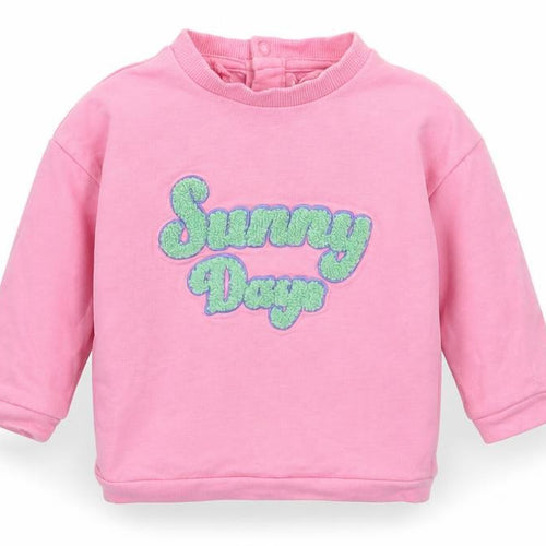 Marks and Spencer Girls Pink Cotton Pullover Jumper Size 3-6 Months Snap - Sunny Days