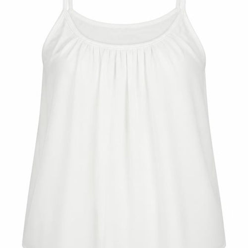Preworn Womens White Polyester Camisole Tank Size 3XL Scoop Neck