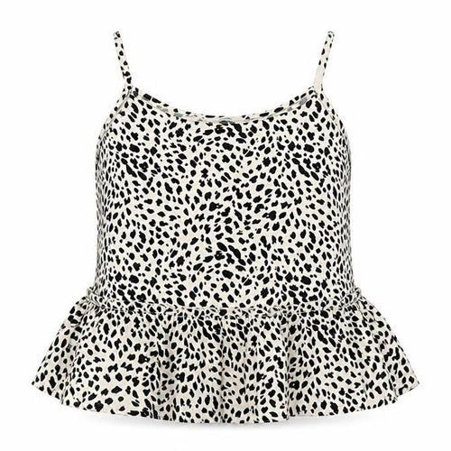 George Womens Beige Animal Print Viscose Basic Blouse Size 8 Round Neck - Cheetah Print