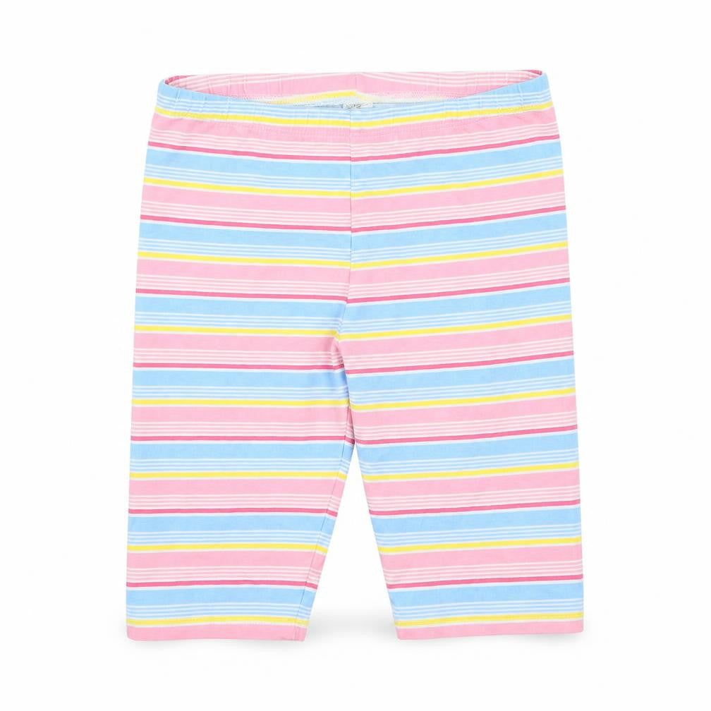 Dunnes Stores Girls Multicoloured Striped Cotton Jegging Trousers Size 9 Months Regular Pullover