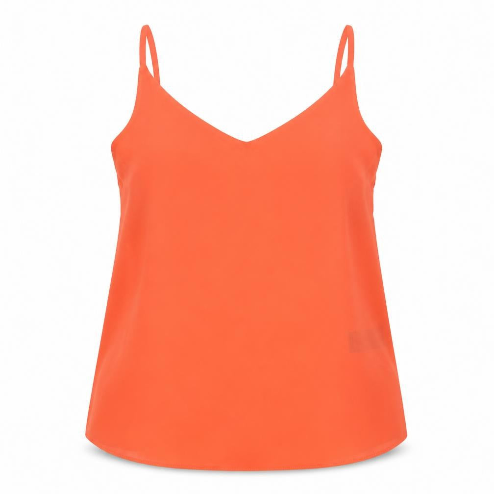 F&F Womens Pink Polyester Camisole Tank Size 6 V-Neck