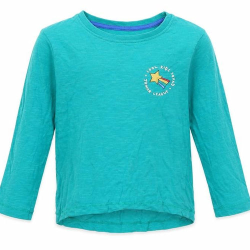 Dunnes Stores Boys Green Cotton Basic T-Shirt Size 2 Years Crew Neck Pullover - Cool kids squad