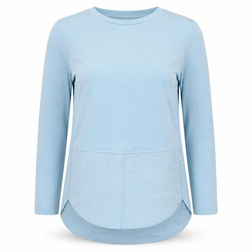 Carolyn Donnelly Womens Blue Cotton Basic T-Shirt Size XS Round Neck