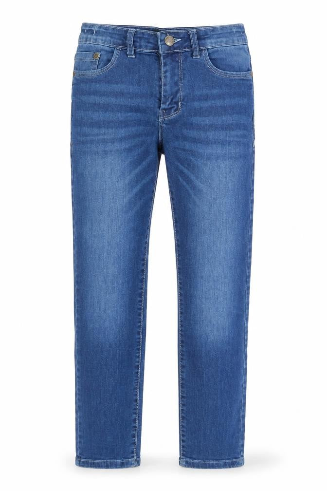 A2Z 4 Kids Girls Blue Cotton Skinny Jeans Size 11-12 Years Regular Zip