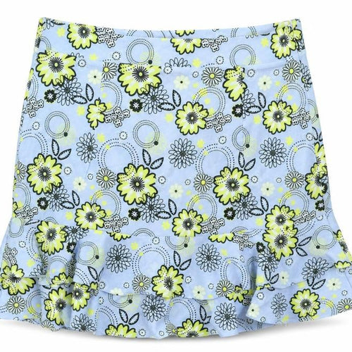 Missi London Womens Blue Floral Polyester Mini Skirt Size 12