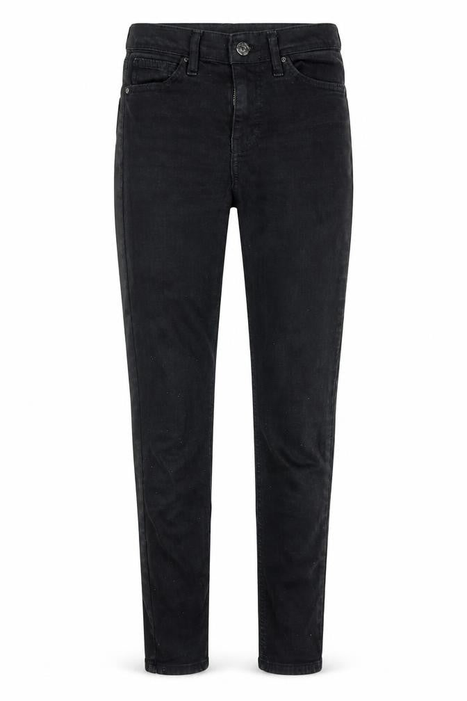Topshop Womens Black Cotton Skinny Jeans Size 25 in L30 in Regular Zip
