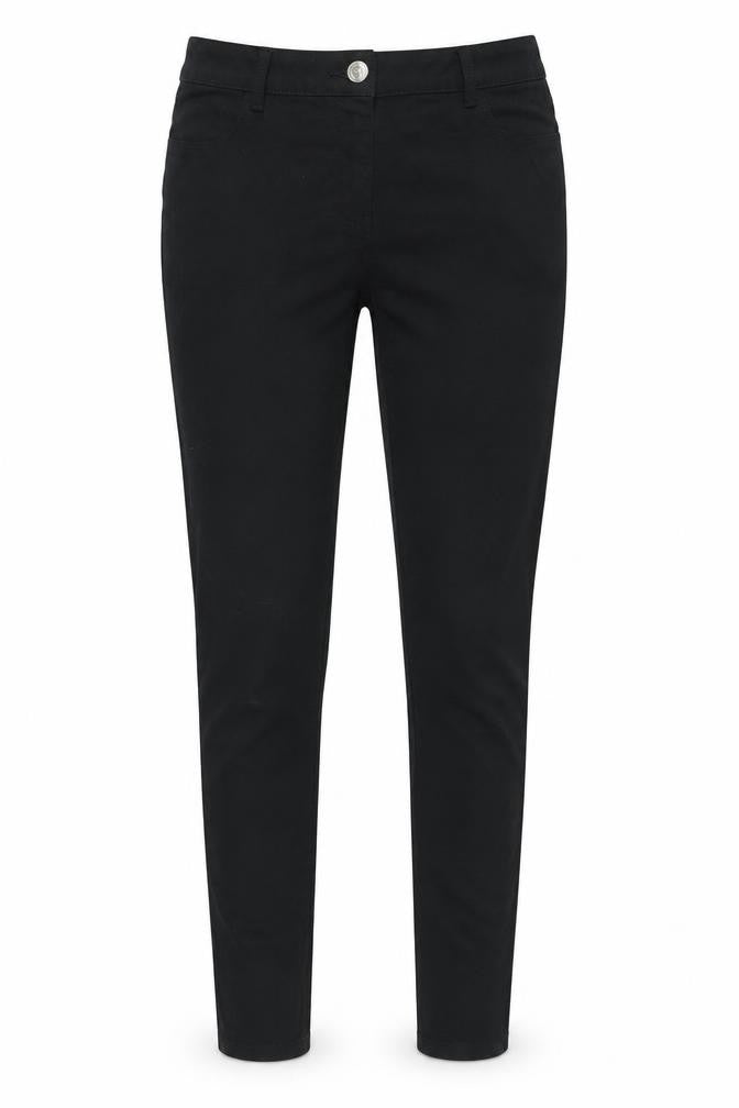 Papaya Womens Black Cotton Skinny Jeans Size 12 L26 in Regular Zip
