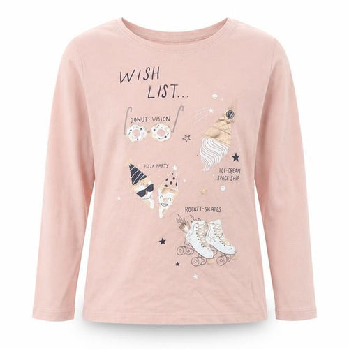 Gap Girls Pink Cotton Pullover T-Shirt Size 10-11 Years Crew Neck Pullover - Wish List