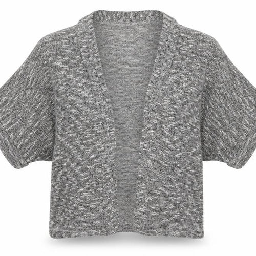 Innocence Womens Grey V-Neck Viscose Cardigan Jumper Size 8