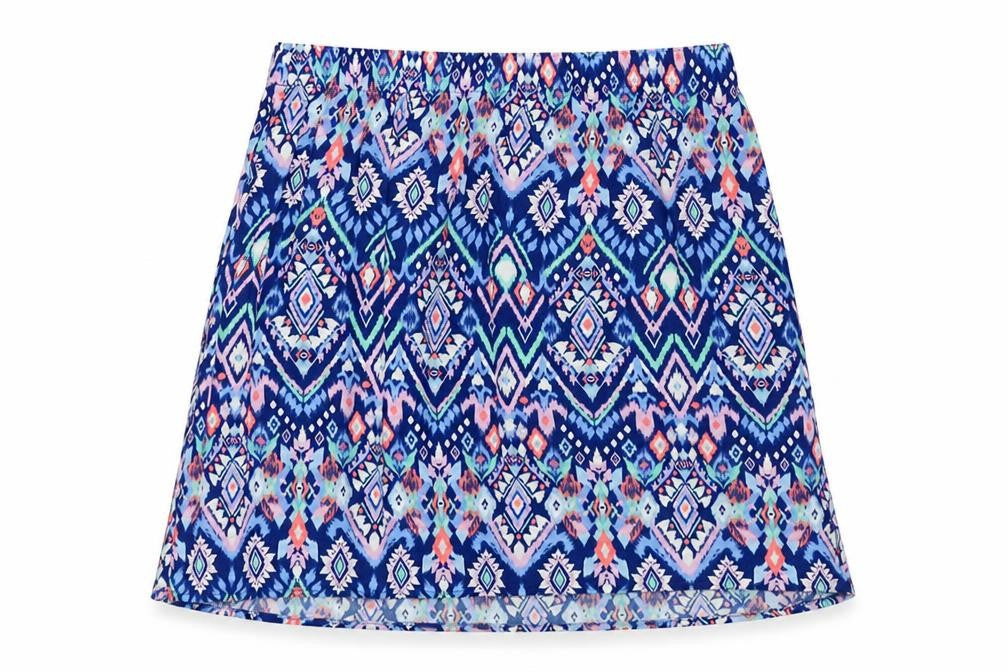 Divided by H&M Womens Blue Geometric Viscose Mini Skirt Size 6