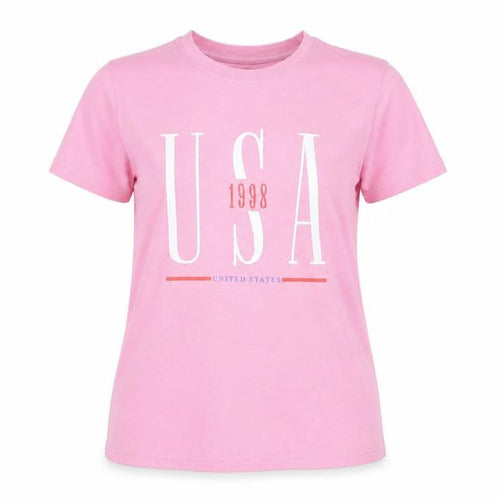Topshop Womens Pink Cotton Basic T-Shirt Size 8 Round Neck - USA 1998