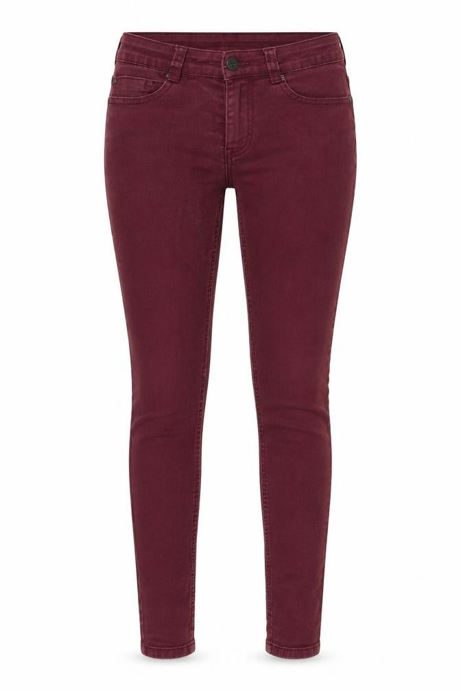 Preworn Womens Red Polyester Skinny Jeans Size 28 in L29 in Regular Zip