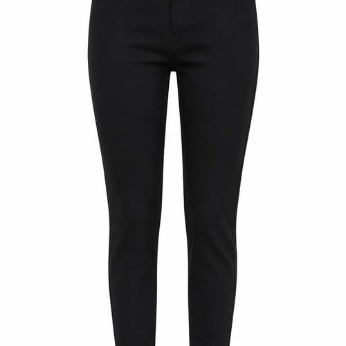 Dunnes Stores Womens Black Cotton Skinny Jeans Size 8 L26 in Regular Button